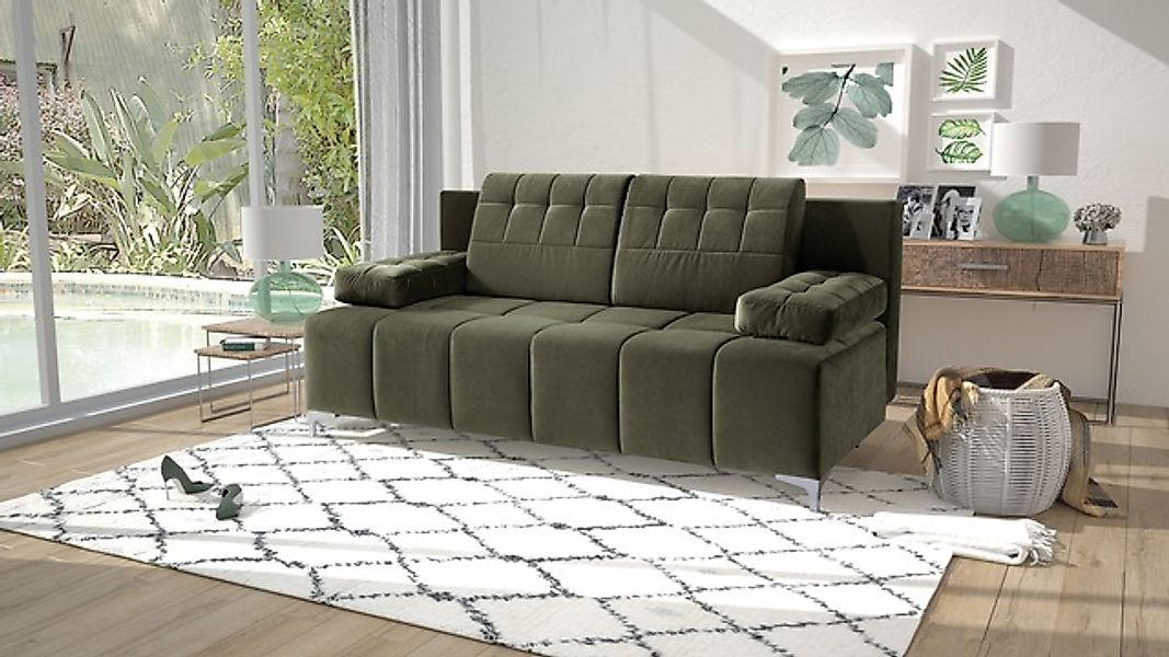 exxpo - sofa fashion 3-Sitzer »Sinus Schlafsofa, Dauerschläfer, Bettkasten, günstig online kaufen