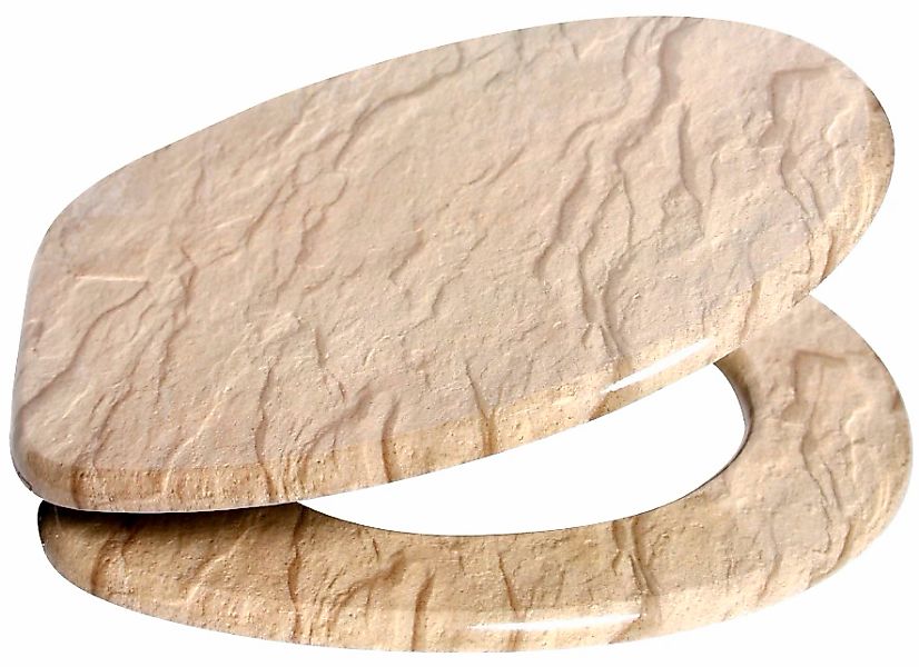 Sanilo WC-Sitz »Sand Stone«, mit Absenkautomatik günstig online kaufen