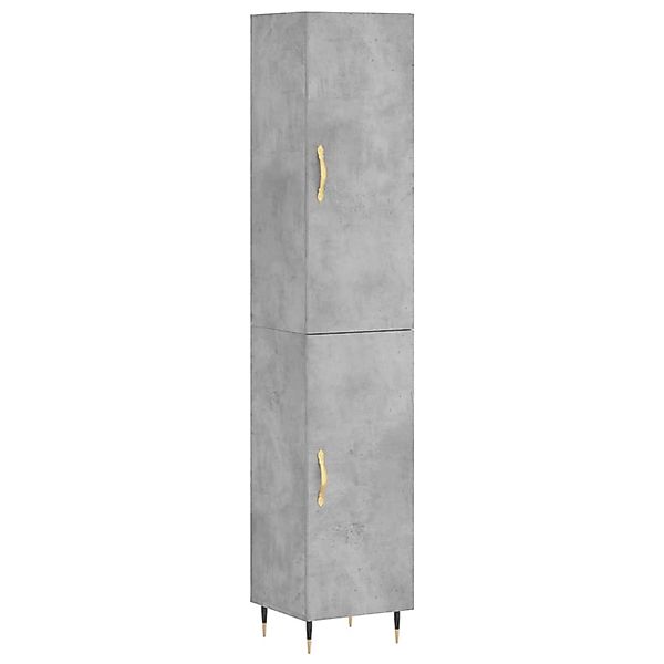 vidaXL Highboard Betongrau 34,5x34x180 cm Holzwerkstoff 3198773 günstig online kaufen
