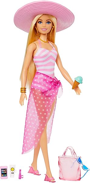 Barbie Anziehpuppe Blonde mit Badeanzug und günstig online kaufen