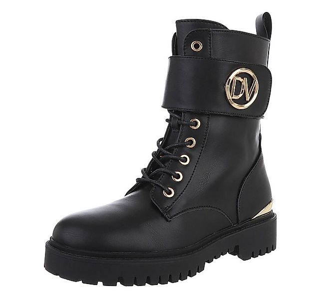 Ital-Design Modische Stiefel mit Komfort und Stil – Trendige Boots Schnürst günstig online kaufen