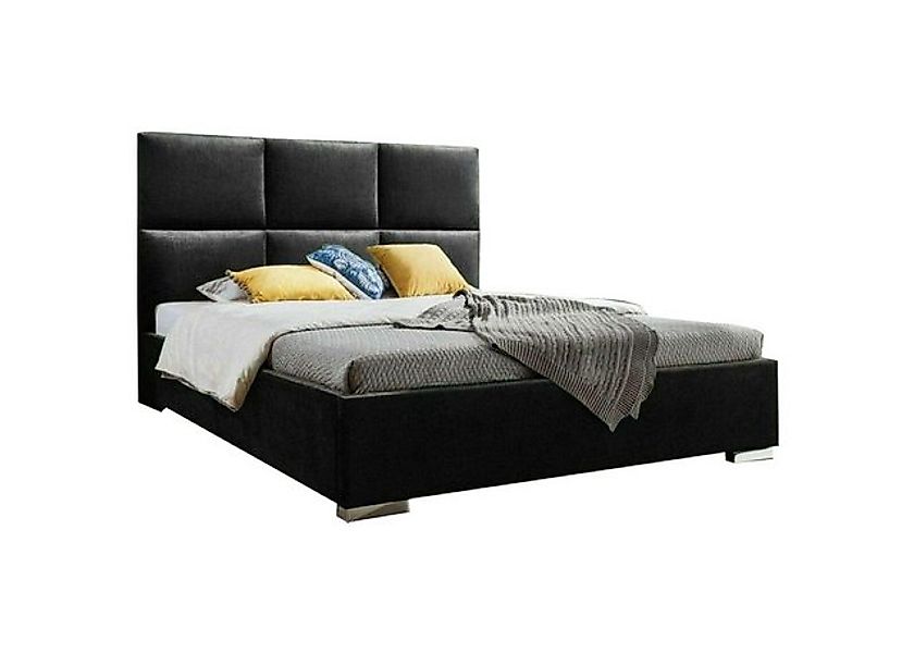 JVmoebel Bett Schlafzimmer Betten Textil Stoff Chesterfield Doppelbett Brau günstig online kaufen