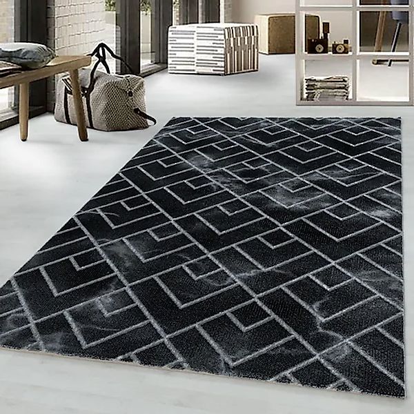 Ayyildiz Teppiche Teppich »NAXOS 3814«, rechteckig, 12 mm Höhe, Läufer, Woh günstig online kaufen