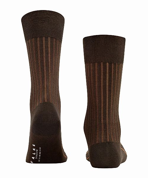 FALKE Shadow Herren Socken, 45-46, Braun, Rippe, Baumwolle, 14648-593406 günstig online kaufen