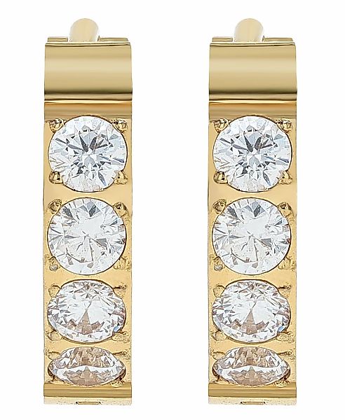 Adelia´s Klappcreolen "Damen Ohrringe – Klappcreole aus Edelstahl mit Stras günstig online kaufen