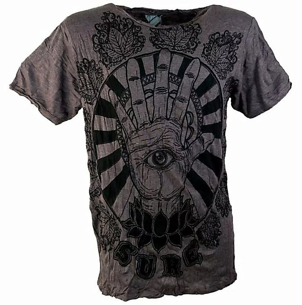 Guru-Shop T-Shirt Sure Herren T-Shirt Magic Eye - coffee Goa Style, Festiva günstig online kaufen