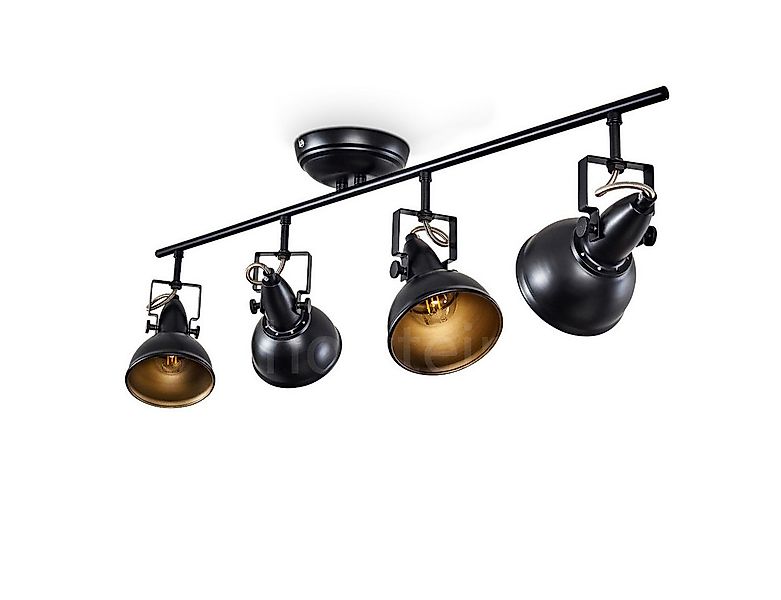 hofstein Deckenleuchte »Arazane« Deckenlampe aus Metall in Schwarz/Gold, oh günstig online kaufen