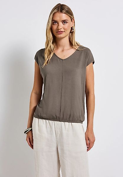 STREET ONE T-Shirt, bestehend aus einem Materialmix günstig online kaufen