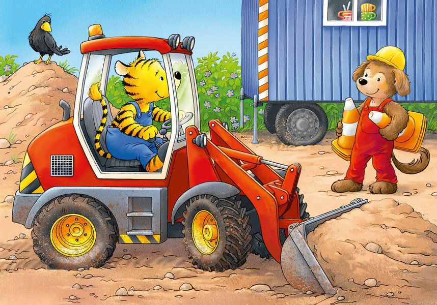 Ravensburger Puzzle Tiere auf der Baustelle, günstig online kaufen