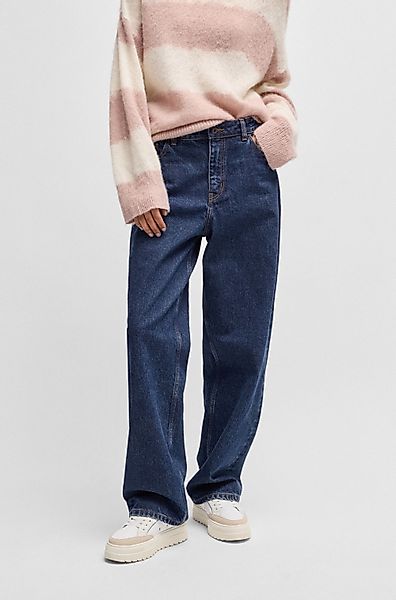 HUGO Blue Relax-fit-Jeans Leni mit charakteristischer günstig online kaufen