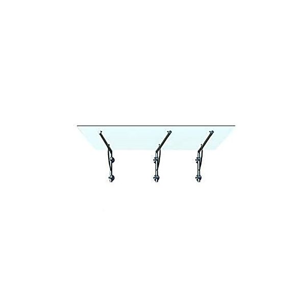 Glaszentrum Hagen - Typ/B3 250x90cm Glasvordach Vordach VSG - Milchglas günstig online kaufen