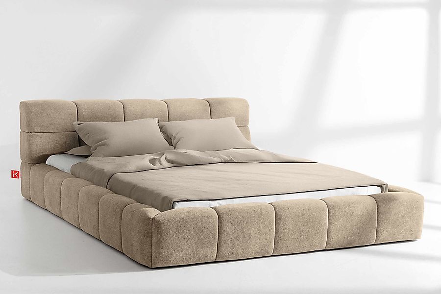 KONSIMO® Polsterbett Doppelbett AERI mit Stauraum, günstig online kaufen