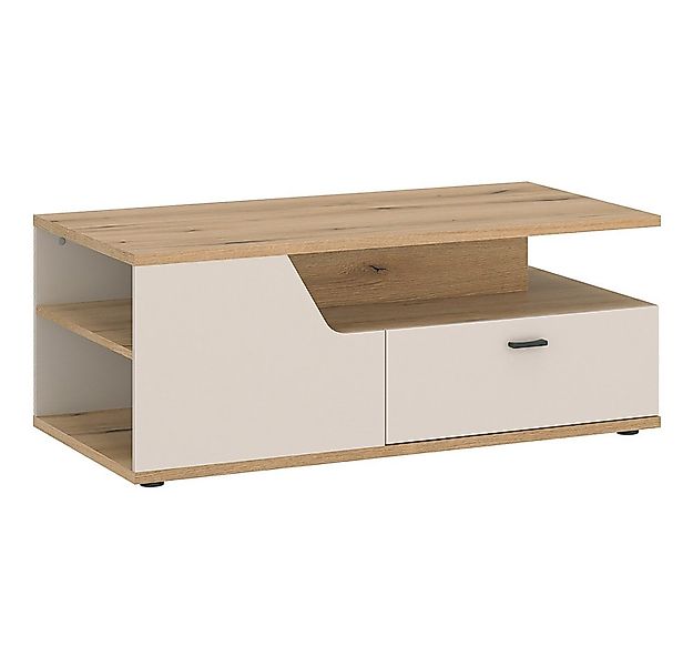 Lomadox Couchtisch CARMONA-129, in Kaschmir & Eiche günstig online kaufen