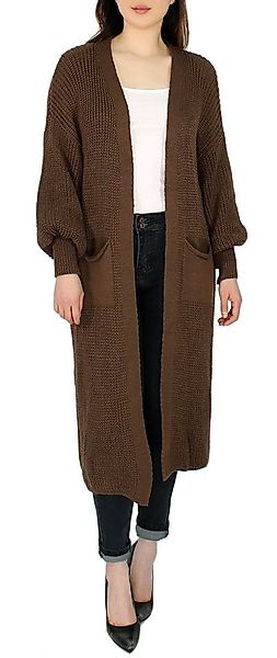 dy_mode Cardigan Langer Grobstrick Cardigan Damen Strickjacke im Oversize-L günstig online kaufen