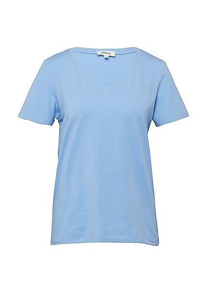 s.Oliver Kurzarmshirt T-Shirt T-Shirt mit V-Ausschnitt günstig online kaufen