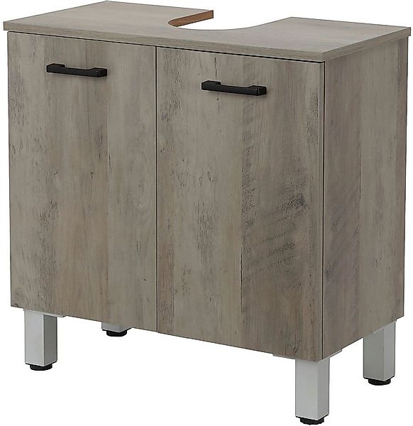 welltime Waschbeckenunterschrank Florenz,Breite 60cm, 2 Tür, 2 Fächer, mit günstig online kaufen