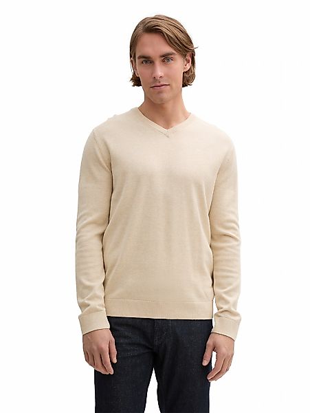 TOM TAILOR Strickpullover Pullover Strickpullover V-Neck günstig online kaufen