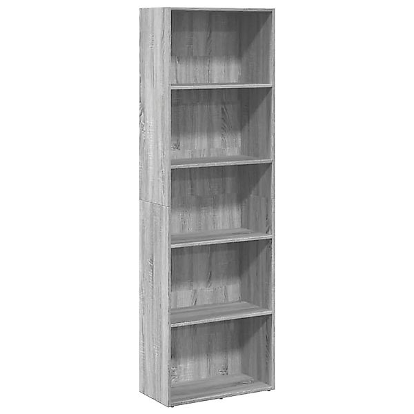 vidaXL Bücherregal Grau Sonoma 60x30x189 cm Holzwerkstoff 857922 günstig online kaufen
