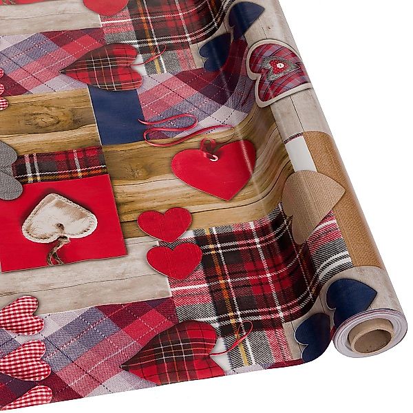 DéVa Tischdecke DéVa Wachstuchtischdecke "Herzen Karos" günstig online kaufen