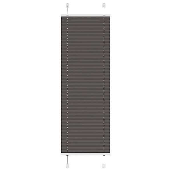 vidaXL Plissee Schwarz 45x150 cm Stoffbreite 44,4 cm Polyester 4015132 günstig online kaufen