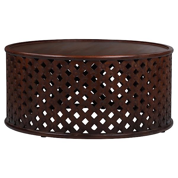 Womo-Design Couchtisch Sanaa 100x45cm Rund Handgefertigt aus Mangoholz günstig online kaufen
