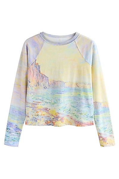 Next Langarmshirt Unversäumtes Langarm-T-Shirt mit Waschung (1-tlg) günstig online kaufen