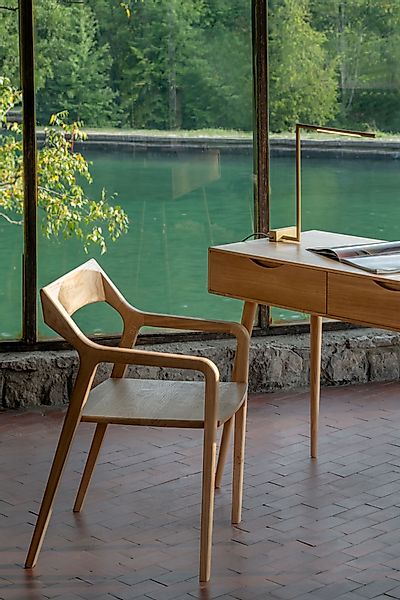 Mobello Stuhl Zeitloser Massiv Holz Designerstuhl, günstig online kaufen