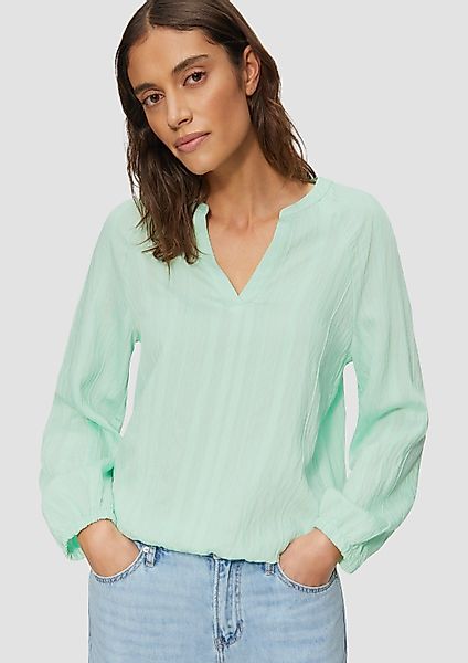 s.Oliver Langarmbluse Bluse Bluse mit Strukturstreifen günstig online kaufen