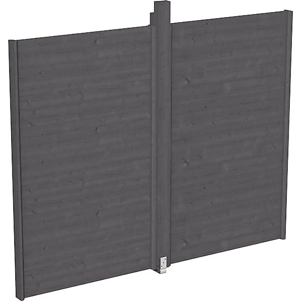 Skan Holz Wand für Pavillon Toulouse 270 x 209 cm Schiefergrau günstig online kaufen