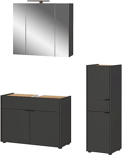 GERMANIA Badmöbel-Set »Ameca«, (3 St.), Badezimmer-Set aus Waschbeckenunter günstig online kaufen
