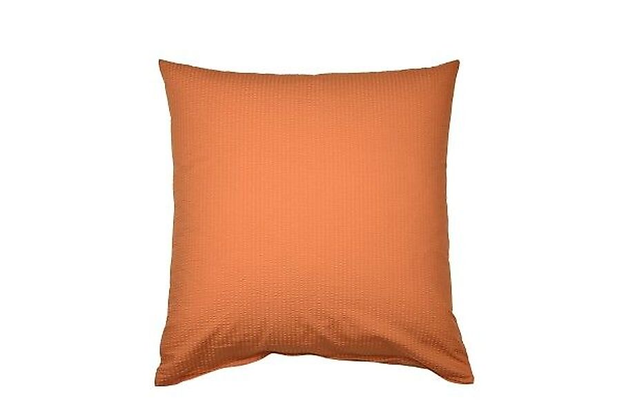 Janine Janine Mako-Soft-Seersucker Bettwäsche PIANO 0125 orange Größe:  40x günstig online kaufen