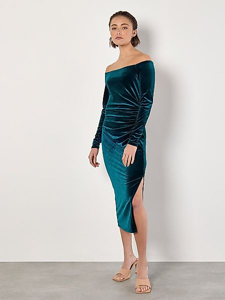 Apricot Partykleid Bandeau-Kleid, aus Samt günstig online kaufen