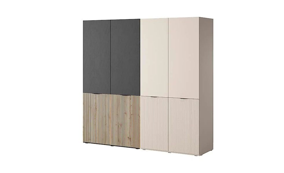 Drehtürenschrank 4 türig Sandbox ¦ beige ¦ Maße (cm): B: 202 H: 200 Schränk günstig online kaufen