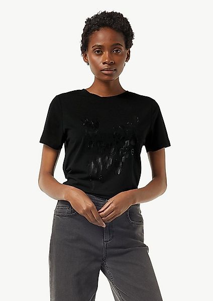 comma Kurzarmshirt T-Shirt T-Shirt mit Artwork günstig online kaufen