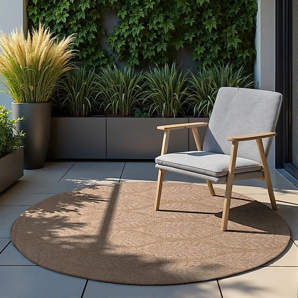 HANSE Home Outdoorteppich "Liora Wendeteppich" rund 5 mm Höhe In und Outdoo günstig online kaufen