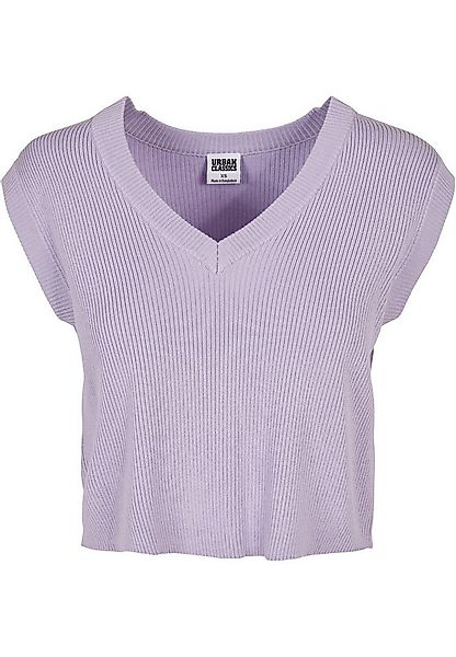 URBAN CLASSICS Rundhalspullover Urban Classics Damen Ladies Short Knittd Sl günstig online kaufen