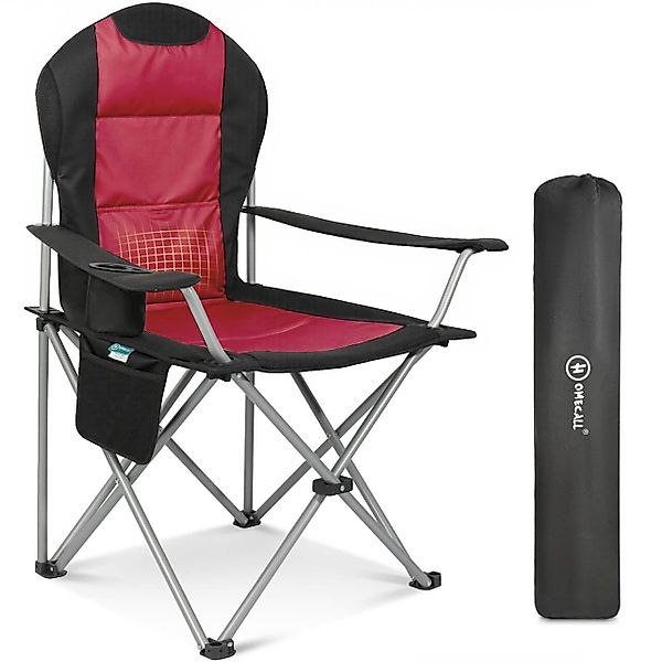 HOMECALL Campingstuhl Hochlehner 108cm mit Lendenwirbelstütze günstig online kaufen