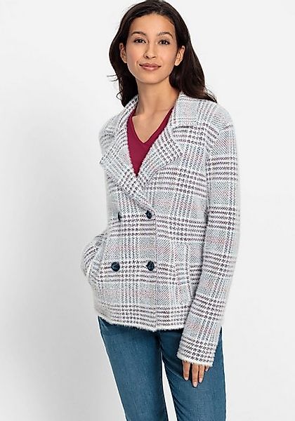 Olsen Cardigan mit Karomuster günstig online kaufen