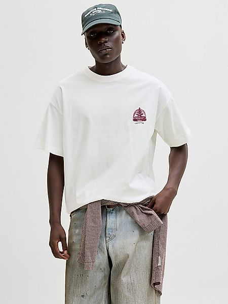 Jack & Jones Kurzarmshirt JORMAINE BACK TEE SS CREW NECK SN Baumwolle, rela günstig online kaufen