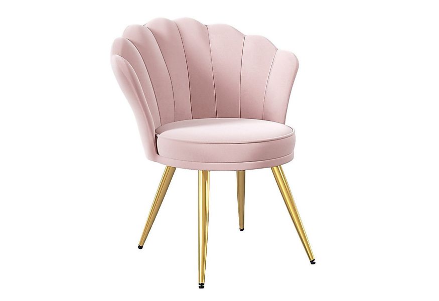 HawthyHome Esszimmerstuhl Samtgepolsterter Stuhl mit Rückenlehne, Armlehnen günstig online kaufen