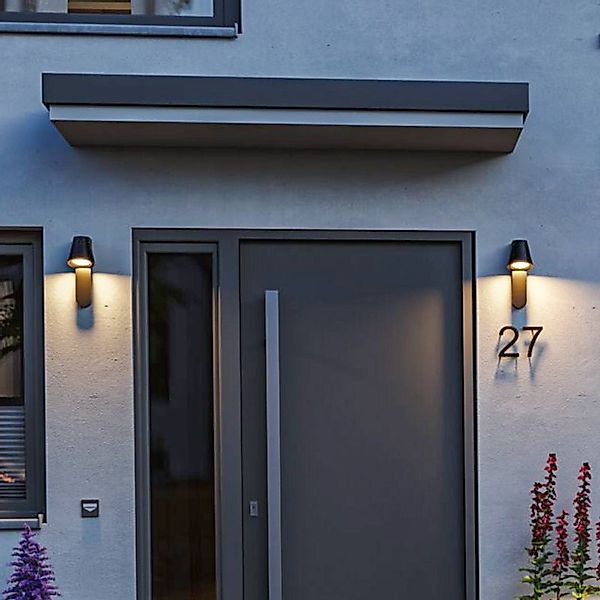 Paulmann LED Außen-Wandleuchte »IP44 105x127mm 3000K 9W 700lm 230V 65° Anth günstig online kaufen
