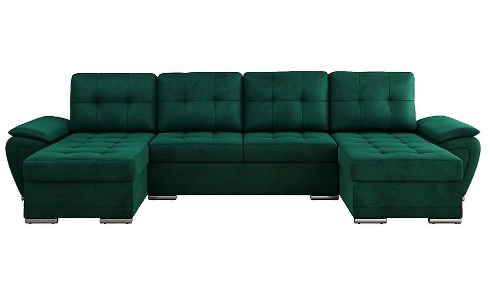 Wohnlandschaft mit Schlaffunktion Umbria ¦ grün ¦ Maße (cm): B: 336 H: 85 P günstig online kaufen