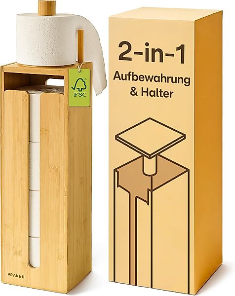 Praknu Toilettenpapierhalter Toilettenpapier aufbewahrung (1-St), Toiletten günstig online kaufen
