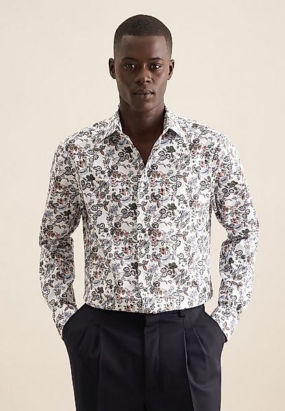 seidensticker Businesshemd Regular Regular 1/1 Kentkragen Druck günstig online kaufen