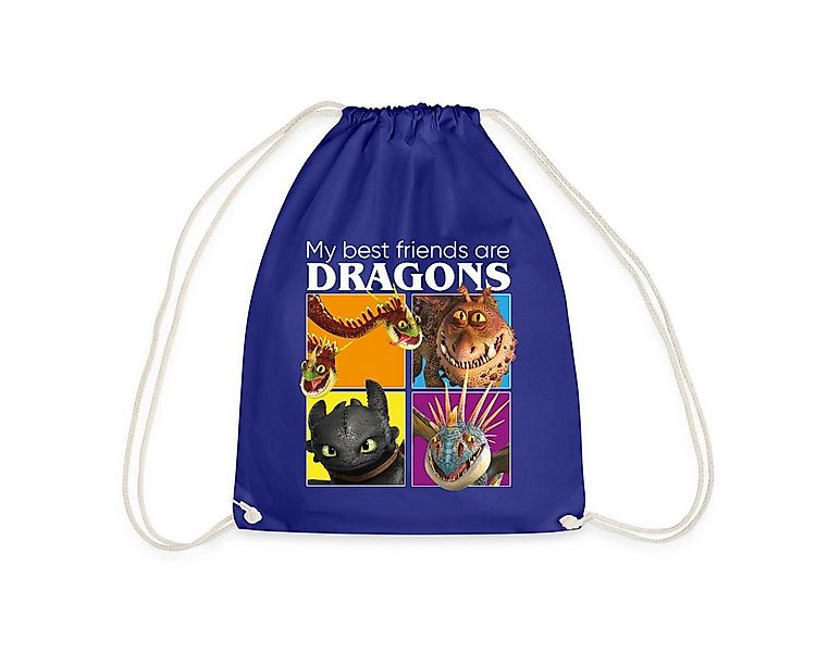 Spreadshirt Turnbeutel Drachenzähmen Leicht Gemacht Beste Freunde Turnbeute günstig online kaufen
