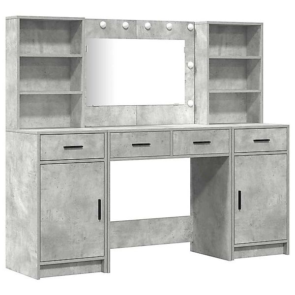 vidaXL Schminktisch Set mit Schubladen 3-Tlg Beton Grau Holzwerkstoff 33342 günstig online kaufen