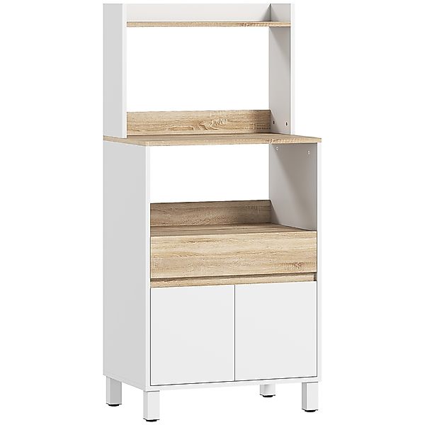 HOMCOM Mikrowellen-Sideboard mit Schrank & Schublade, 60 x 40 x 131 cm, Eic günstig online kaufen