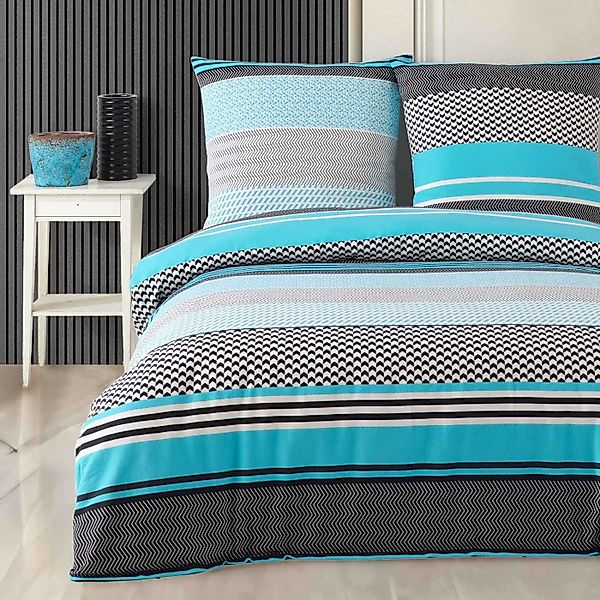 Buymax Bettwäsche, Biber, 3 teilig, 200x220 cm Flanell 100% Baumwolle Winte günstig online kaufen