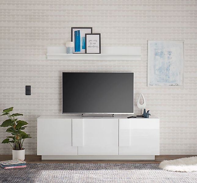 INOSIGN Lowboard "Jupiter, Breite 181 cm, TV-Board mit 3 Türen Softclosing" günstig online kaufen