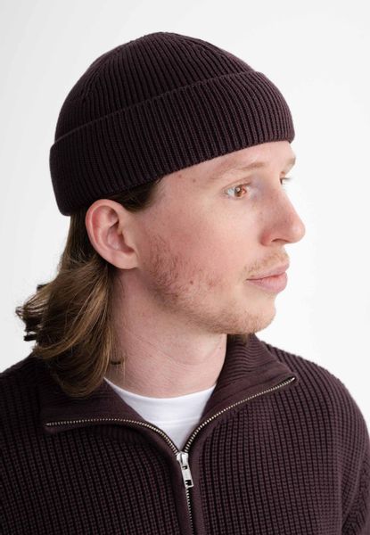 MELA Strickmütze Unisex Kurze Rippstrick Mütze günstig online kaufen